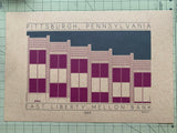 East Liberty Mellon Bank - 1969 Purple Digital Print
