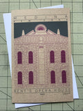 Bent's Opera House - 1865 Purple Miniature Digital Print