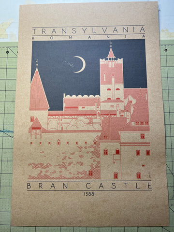 Bran Castle - 1388 Orange Digital Print