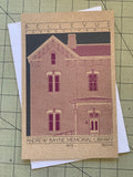 Andrew Bayne Memorial Library - 1875 Purple Miniature Digital Print