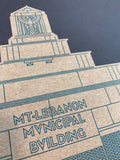 Mount Lebanon Municipal Building - 1930 Green Digital Print