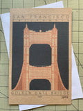 Golden Gate Bridge - 1937 Orange Miniature Digital Print