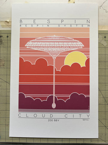 Cloud City - 200 BBY Sunset Digital Print