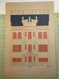 London Arms Hotel - 1930 Orange Digital Print