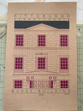 Burke Building - 1836 Purple Digital Print