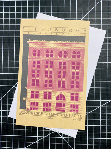 Joseph Horne Co. Department Store - 1879 Purple Miniature Digital Print