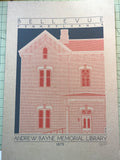 Andrew Bayne Memorial Library - 1875 Orange Digital Print