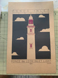 Ponce de Leon Inlet Light - 1887 Purple Digital Print