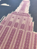 Empire State Building - 1931 Purple Digital Print