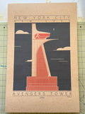 Avengers Tower - 2012 Orange Digital Print