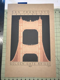 Golden Gate Bridge - 1937 Orange Digital Print