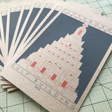 Gulf Building - 1932 Orange Miniature Digital Print