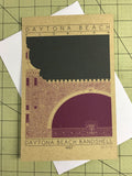 Daytona Beach Bandshell - 1937 Purple Miniature Digital Print