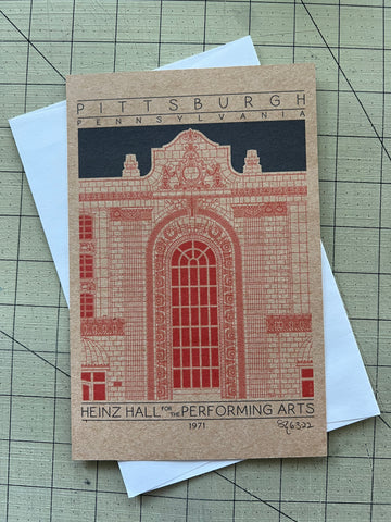 Heinz Hall for the Performing Arts - 1971 Orange Miniature Digital Print