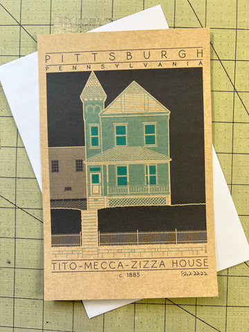 Tito-Mecca-Zizza House - c. 1885 Green Miniature Digital Print