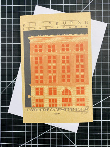 Joseph Horne Co. Department Store - 1879 Orange Miniature Digital Print
