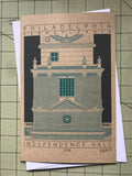 Independence Hall - 1753 Green Miniature Digital Print