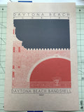 Daytona Beach Bandshell - 1937 Orange Digital Print