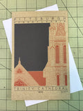 Trinity Cathedral - 1872 Orange Miniature Digital Print
