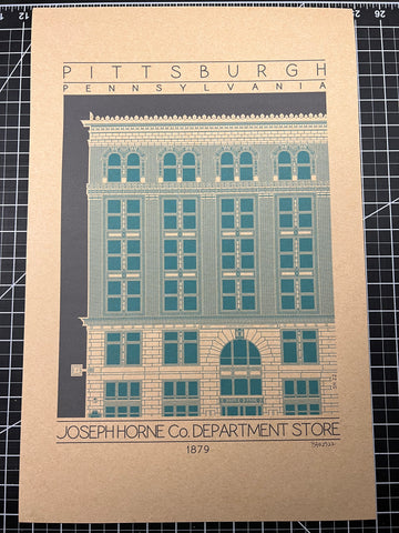 Joseph Horne Co. Department Store - 1879 Green Digital Print