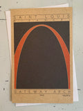 Gateway Arch - 1965 Orange Miniature Digital Print