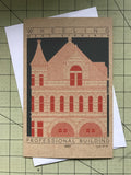 Professional Building - 1891 Orange Miniature Digital Print