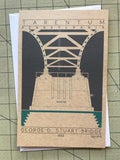 George D. Stuart Bridge - 1952 Green Miniature Digital Print