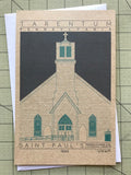 Saint Paul's German Evangelical Lutheran Church - 1889 Green Miniature Digital Print