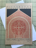 Saint Agnes Catholic Church - 1916 Orange Miniature Digital Print