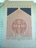 Saint Agnes Catholic Church - 1916 Orange Digital Print