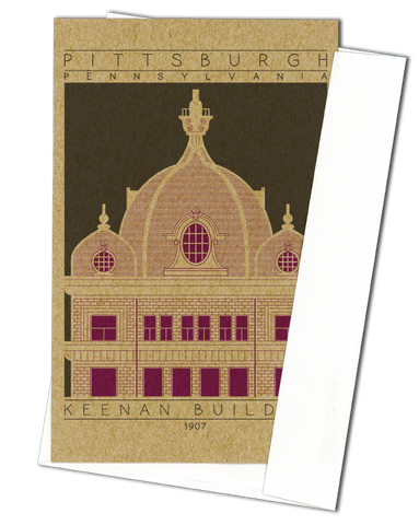 Keenan Building - 1907 Purple Miniature Digital Print