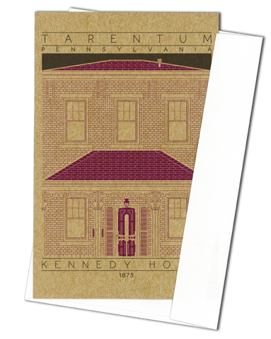 Kennedy House - 1873 Purple Miniature Digital Print