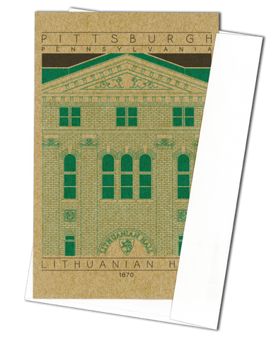 Lithuanian Hall - 1870 Green Miniature Digital Print