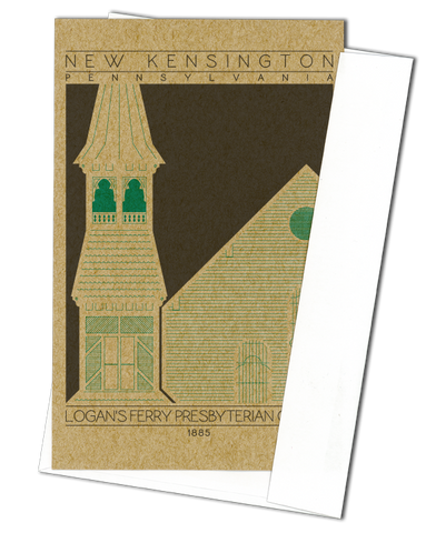 Logan's Ferry Presbyterian Church - 1885 Green Miniature Digital Print