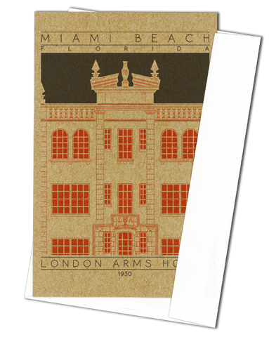 London Arms Hotel - 1930 Orange Miniature Digital Print