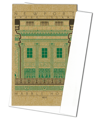 Marble House - 1892 Green Miniature Digital Print