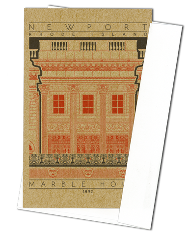 Marble House - 1892 Orange Miniature Digital Print