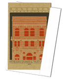 Monessen Savings & Trust Building - 1905 Orange Miniature Digital Print