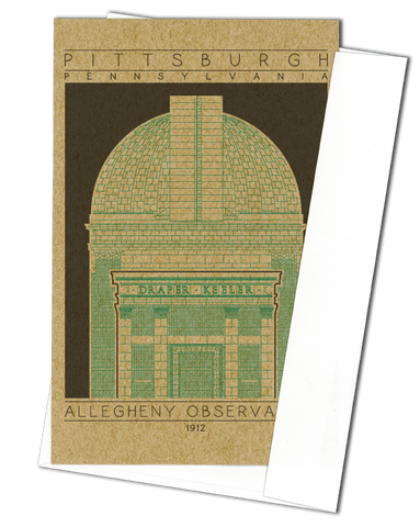 Allegheny Observatory - 1912 Green Miniature Digital Print