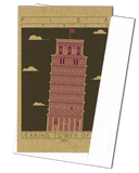 Leaning Tower of Pisa - 1372 Purple Miniature Digital Print