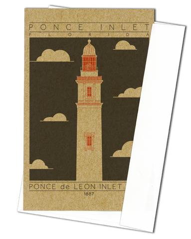 Ponce de Leon Inlet Light - 1887 Orange Miniature Digital Print