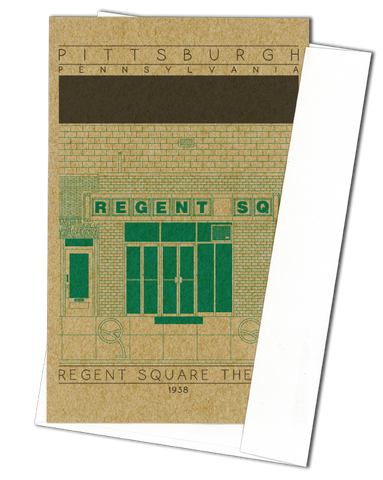 Regent Square Theater - 1938 Green Miniature Digital Print