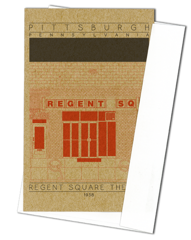 Regent Square Theater - 1938 Orange Miniature Digital Print