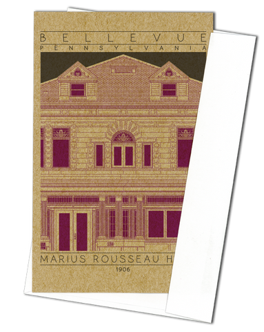 Marius Rousseau House - 1906 Purple Miniature Digital Print