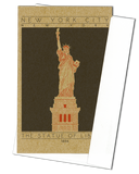 The Statue of Liberty - 1886 Orange Miniature Digital Print