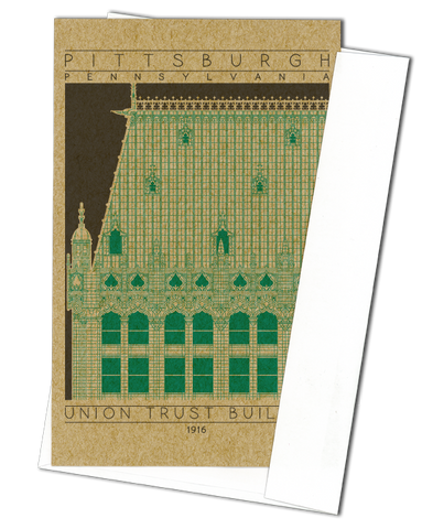 Union Trust Building - 1916 Green Miniature Digital Print