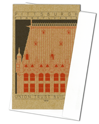 Union Trust Building - 1916 Orange Miniature Digital Print
