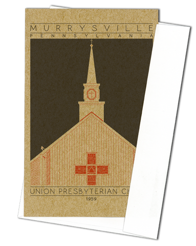 Union Presbyterian Church - 1959 Orange Miniature Digital Print