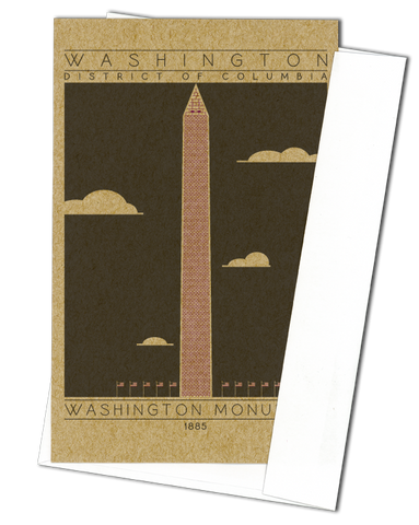 Washington Monument - 1885 Purple Miniature Digital Print