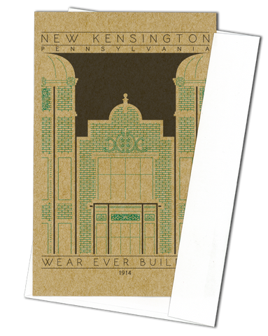 Wear Ever Building - 1914 Green Miniature Digital Print